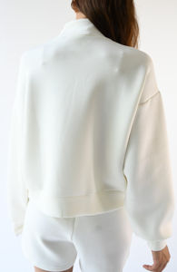 Conjunto de Sudadera y Pantalones Cortos Personalizados para Mujer, Ropa de Estar Informal de Lujo, Tejido de Punto, Cómodo, Color Sólido, Bordado, Transpirable - Product Image 6