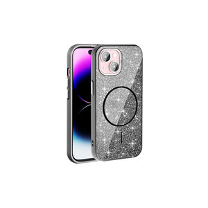 Coque arrière en silicone MYST Okso Shiny Glitter compatible MagSafe pour iPhone 15 11Pro 7Plus OnePlus Nord - Protection de téléphone - Product Image 1