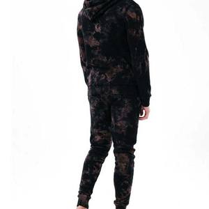 Conjunto Deportivo Unisex de Diseño OEM, Felpa Técnica, Ropa Deportiva de Invierno, Sudadera con Capucha y Cremallera Completa, Pantalones Deportivos, 100% Algodón, Lavado Ácido, Talla Grande - Product Image 4