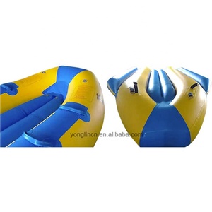 Jouets gonflables de <span class=keywords><strong>mer</strong></span>, Tubes de bâche de poisson volant, jeux d'eau gonflables flottants bateau banane - Product Image 3