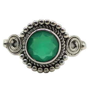 Anillo de cuarzo rosa natural hecho a mano 925 Plata de ley sólida con ónix Estampado a mano Ajuste de bisel de forma ovalada Directo DE LA India - Product Image 2