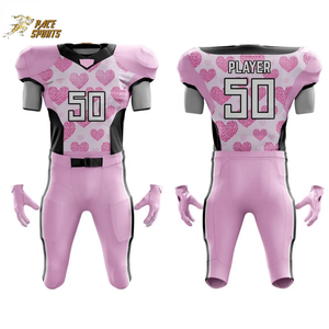 เสื้อแขนสั้นระบายอากาศได้ดีเครื่องแบบทีมฟุตบอลอเมริกันปรับแต่งได้ - Product Image 3