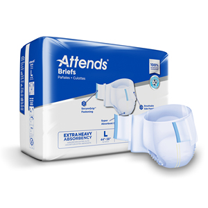 Serviettes hygiéniques extra absorbantes, taille L. Sac 24. Couches pour adultes anti-odeurs, pour incontinence (taille 44"-58") - Product Image 3