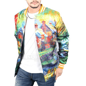 Blouson d'aviateur en sublimation pour hommes de haute qualité bon marché prix prix Vente en gros avec logo personnalisé Blouson d'aviateur en sublimation pour hommes - Product Image 2