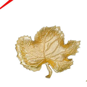 Plateau de service fini doré Plateau de service en forme de coquillage - Product Image 5