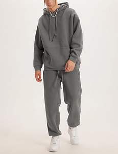 Heavyweight Men Pullover Hoodie Grueso Algodón Fleece Moda Streetwear Loose Fit Style - Product Image 4