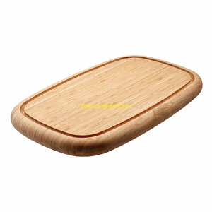 Tabla de cortar de madera semiredonda con mango, tabla de cortar de cocina de diseño único para verduras, carne, pan, queso - Product Image 3