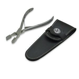 คีมหนีบเคราตินสแตนเลสสีเงินเครื่องมือต่อผม - Product Image 4
