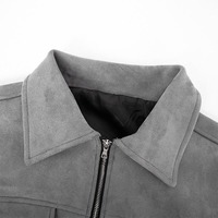 Chaqueta Bomber Vintage para Hombre, Primavera, Bordada y Repujada, Transpirable, Forro Fino de Franela, Lona de Algodón, Mangas Largas
