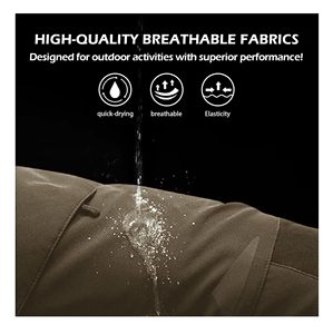 Short cargo pour homme Summer Beach Short d'extérieur extensible et imperméable à séchage rapide avec multi-poches Short pour homme - Product Image 2