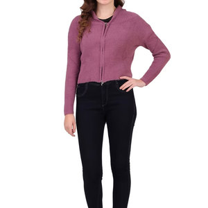 Hoodie formel tricoté sur mesure pour femme, style 2026, hiver automne, avec badge décoratif, col, pour la ville et les voyages - Product Image 1