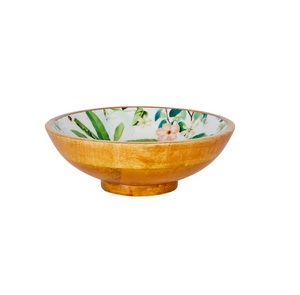 Nouveau design, vente chaude, bol de service jetable écologique en bois d'acacia pour salades, légumes et fruits - Product Image 1
