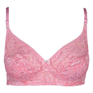 Women's Fancy Rose <b>Bra</b> - Light Pink - Product Image 1