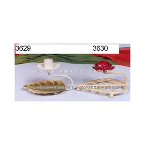 Compre soportes de velas de metal de hierro de colores con diseño de Rosa en forma de hoja de calidad estándar a los precios más bajos de los exportadores - Product Image 1