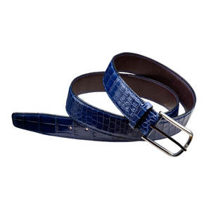 Cinturón de Cuero con Estampado de Cocodrilo de Moda, Estilo Versátil para Vestimenta Casual y Formal, Cinturón de Cuero con Estampado de Cocodrilo de Primera Calidad - Product Image 1