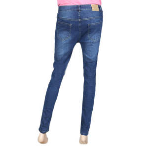 Pantalon en jean pour femme - Bleu - Product Image 4