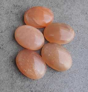 Cửa Hàng Trực Tuyến Tự Nhiên Đào <span class=keywords><strong>Moonstone</strong></span> 6Mm X 8Mm Hình Bầu Dục Phẳng Trở Lại Hiệu Chỉnh Tùy Chỉnh Loose Đá Quý Nhà Máy Số Lượng Lớn Giá Đá Quý - Product Image 2