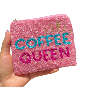 Hand made new trendy stylish elegant design beaded RAISED ON DOLLY hand embroidery <b>coin</b> <b>pouch</b> beautiful design mini zipper bag - Product Image 2