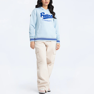 Sudaderas con capucha hasta la rodilla para mujer de tela de punto de alta calidad, diseño de hombro caído suave y sostenible, ropa de calle, Tops cortos de longitud - Product Image 1