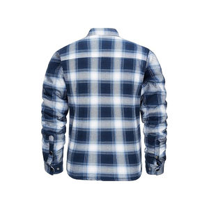 เสื้อเชิ้ตผ้าฟลานเนลผู้ชาย คอตั้ง ผ้าฝ้าย 100% ระบายอากาศ แห้งเร็ว ดีไซน์สั่งทำพิเศษ คุณภาพพรีเมียม ปี 2025 สำหรับฤดูใบไม้ร่วง - Product Image 2