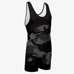Singlet de lutte pour hommes de qualité supérieure à bas prix, logo privé, polyester respirant, singlet de lutte pour hommes - Product Image 3