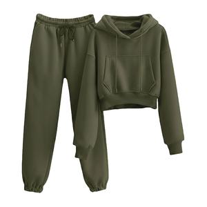 Conjunto deportivo unisex con pantalón y sudadera con capucha, 100% algodón, tejido transpirable, 2026 - Product Image 4