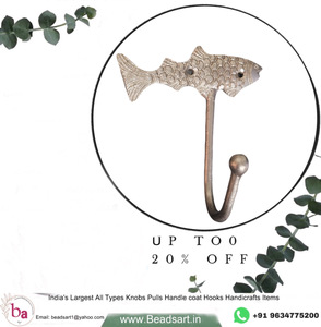 ตะขอแขวนเสื้อโค้ทเหล็กสีเงินรูปปลาพวงกุญแจที่แขวนติดผนังเป็นมิตรกับสิ่งแวดล้อม - Product Image 2