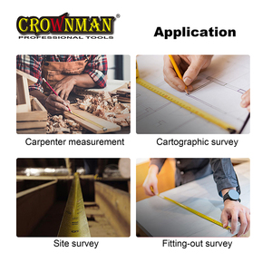 CROWNMAN Strumenti di Misurazione Professionali, Metro a Nastro in Acciaio da 3m/5m/7,5m, Sistema Metrico e Imperiale - Product Image 5