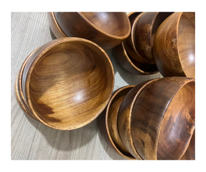Cuenco de madera de acacia, material ecológico natural, cuenco de varios tamaños de alta calidad, ensaladera de madera - Product Image 4