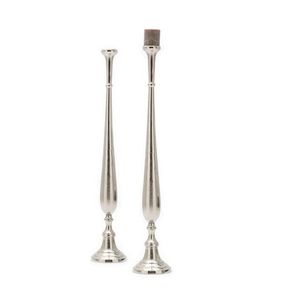 Candelabros de níquel pulido clásico de estilo Vintage, candelabro de Metal para decoración del hogar con función sin llama para Navidad - Product Image 5