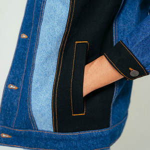 Veste en jean tendance pour hommes 100% Confortable Fashion Wear Long avec logo avant Budget Friendly - Product Image 3