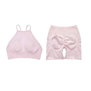 Logo personnalisé femmes survêtements sans couture Yoga ensemble vêtements de sport d'entraînement vêtements de sport Fitness soutien-gorge haut taille haute Leggings costumes de sport - Product Image 3