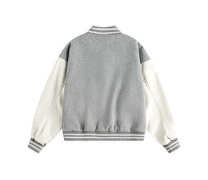 Men's Varsity Jacket, Color-blocked Stitching Jacket, Classic Coat, Casual CollegeBaseballjacket for men DDP Shipping - Product Image 2