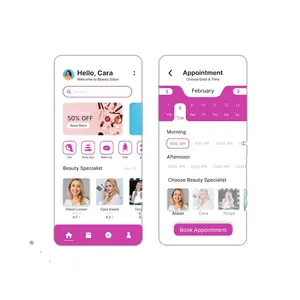 ViewSelect staff based on their profiles The customers can view when their favorite stylists and beauticians are available for