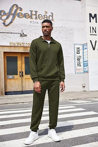 ชุดวอร์มมีซิปมีฮู้ดสำหรับผู้ชายเสื้อมีฮู้ดลายทางด้านข้างชุดออกกำลังกายแบบลำลองแฟชั่นใหม่ - Product Image 3