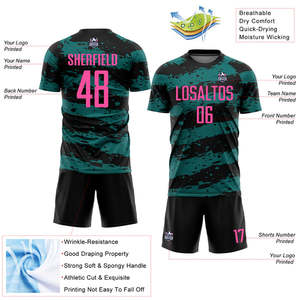 Uniformes de fútbol de primera calidad que ofrecen costuras fiables, control de humedad elástico atlético, sensación ligera y acabado auténtico - Product Image 2