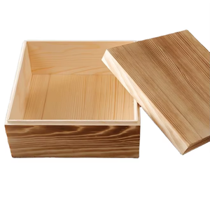 Cajas de embalaje de madera de bambú sin pulir de alta calidad Cajas de almacenamiento de regalo hechas a mano Electrodomésticos Madera de media luna artesanías - Product Image 1
