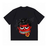 T-shirt court vintage pour homme 100% coton, coupe oversize à épaules tombantes, style boxy, tissu tricoté épais 260 grammes, devant
