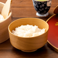 Bol en bois pour table, vaisselle japonaise Magewappa pour restaurant et maison