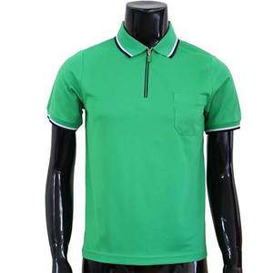 Polo à fermeture éclair pour hommes avec poche respirant léger à manches courtes décontracté et vêtements de sport polos pour hommes - Product Image 5