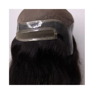 Venta al por mayor 100% humano hecho a mano Bangladesh HD pelo corto liso cómodo ajuste hombres pelo Natural transparente de alta calidad - Product Image 1