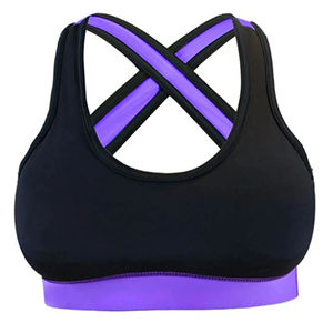 Soutien-gorge de sport pour femme en gros, soutien-gorge de sport à maintien élevé, soutien-gorge de yoga confortable couleur chair avec doubles bretelles - Product Image 1