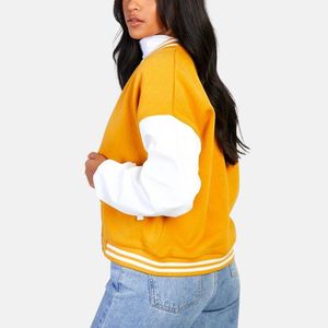 Veste anti-taches personnalisée de haute qualité pour femmes, blouson de couleur en satin avec fermeture éclair et bouton - Product Image 6