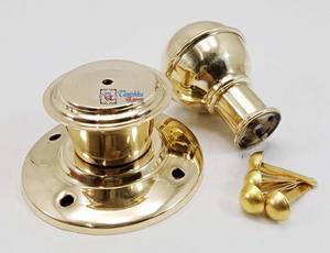 Porte-pointes en laiton massif Modèle de casque en cuir allemand avec quatre rivets Support à rayures en métal brut Armure plaquée pour cadeau - Product Image 6