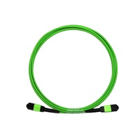 Cordon de brassage Elite à faible perte 10m MPO vers MPO OM5 Multimode Prêt SWDM4 400G 800G pour l'infrastructure IA
