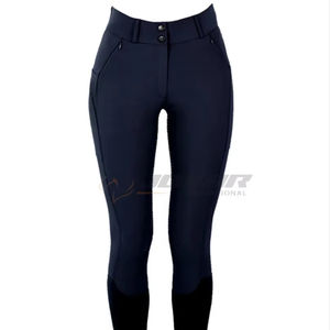 Pantalones de montar para mujer de primera calidad, elegantes, transpirables, ligeros, ajustados, cómodos, de larga duración, ropa ecuestre - Product Image 1
