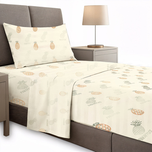 Set di Lenzuola in Microfibra Moderno King-Size con Stampe Trendy, 4 Pezzi Imbottiti in Cotone per Casa e Hotel - Product Image 5