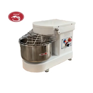 เครื่องผสมแป้งแบบเกลียวสแตนเลสสำหรับอุตสาหกรรม7L ขนาด3กก. เครื่องนวดอาหารเบเกอรี่สำหรับขนมปังแป้งในเชิงพาณิชย์ประสิทธิภาพสูง