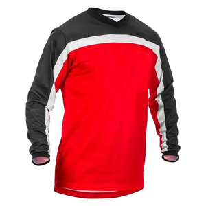 Maillot de course moto sans manches pour homme, color-block vert, noir, orange, séchage rapide, 100 % polyester, coupe confortable, adulte - Product Image 4
