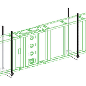 Supporto Orizzontale Inferiore a 1 Parte per Canalina SCHNEIDER ELECTRIC KTB0000ZA1 Compatibile con Canalis KTA/KTC Edgewise - Product Image 1